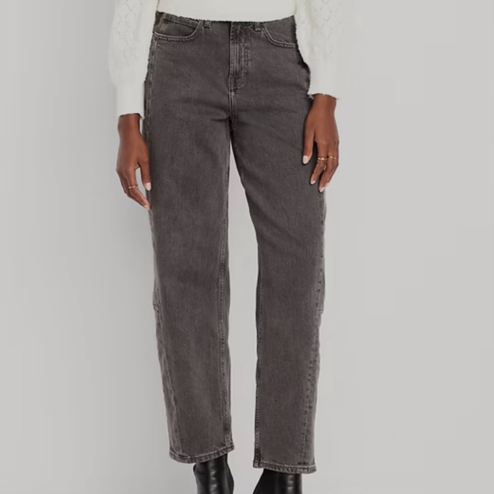 Old Navy High Rise Barrel Leg Jeans